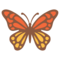 Butterfly emoji on Google